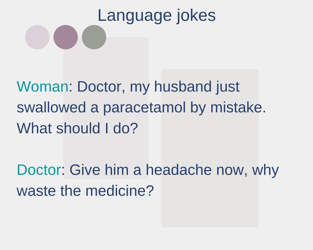 Language jokes